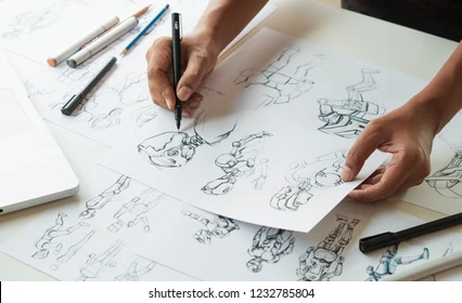 animator-designer-development-designing-drawing-260nw-1232785804